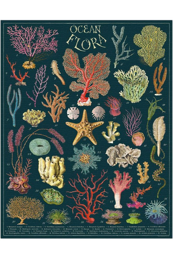 Puzzle - Ocean Flora Vintage Puzzle 1000pc