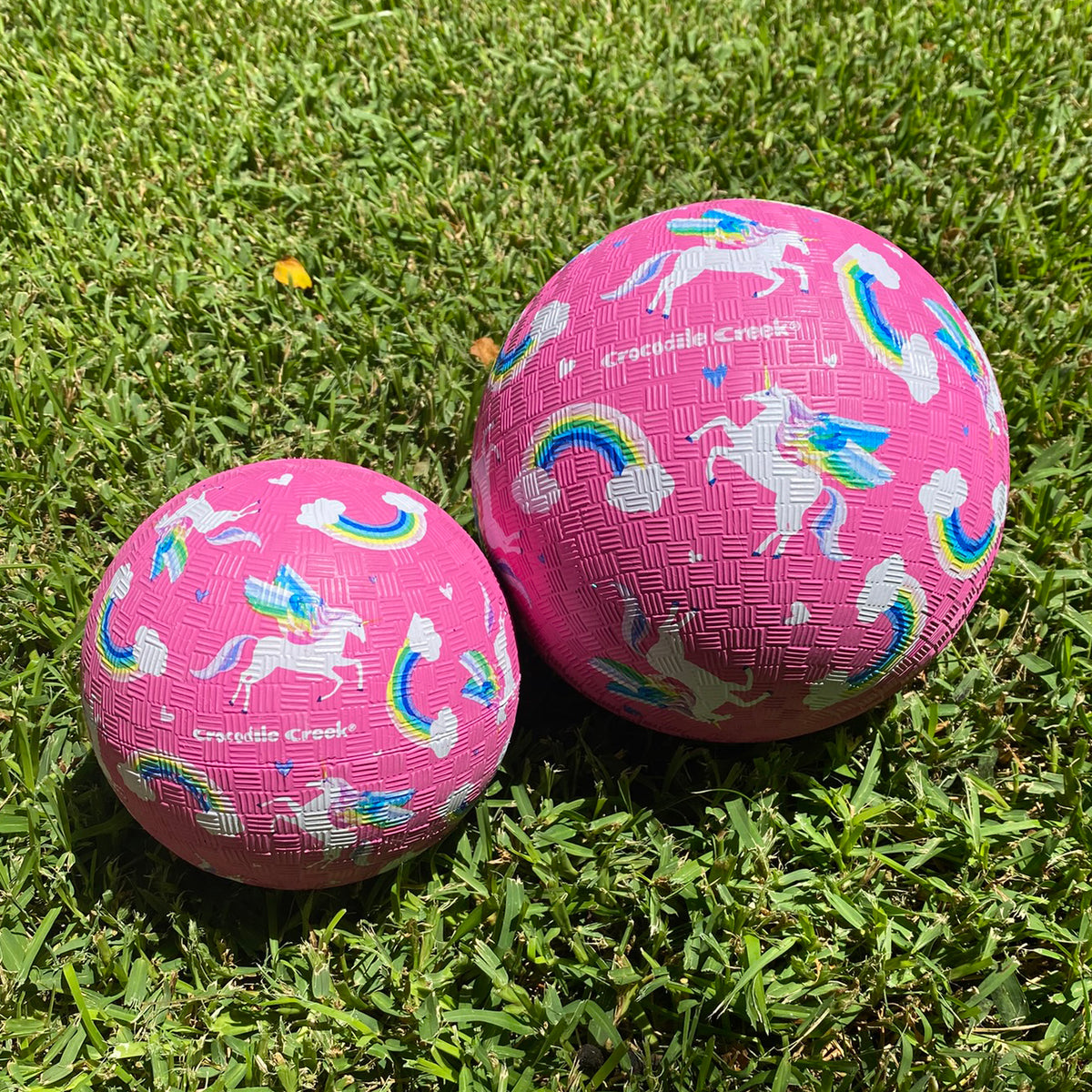 Playground Ball 5 Inch - Unicorn Rainbow - Pink