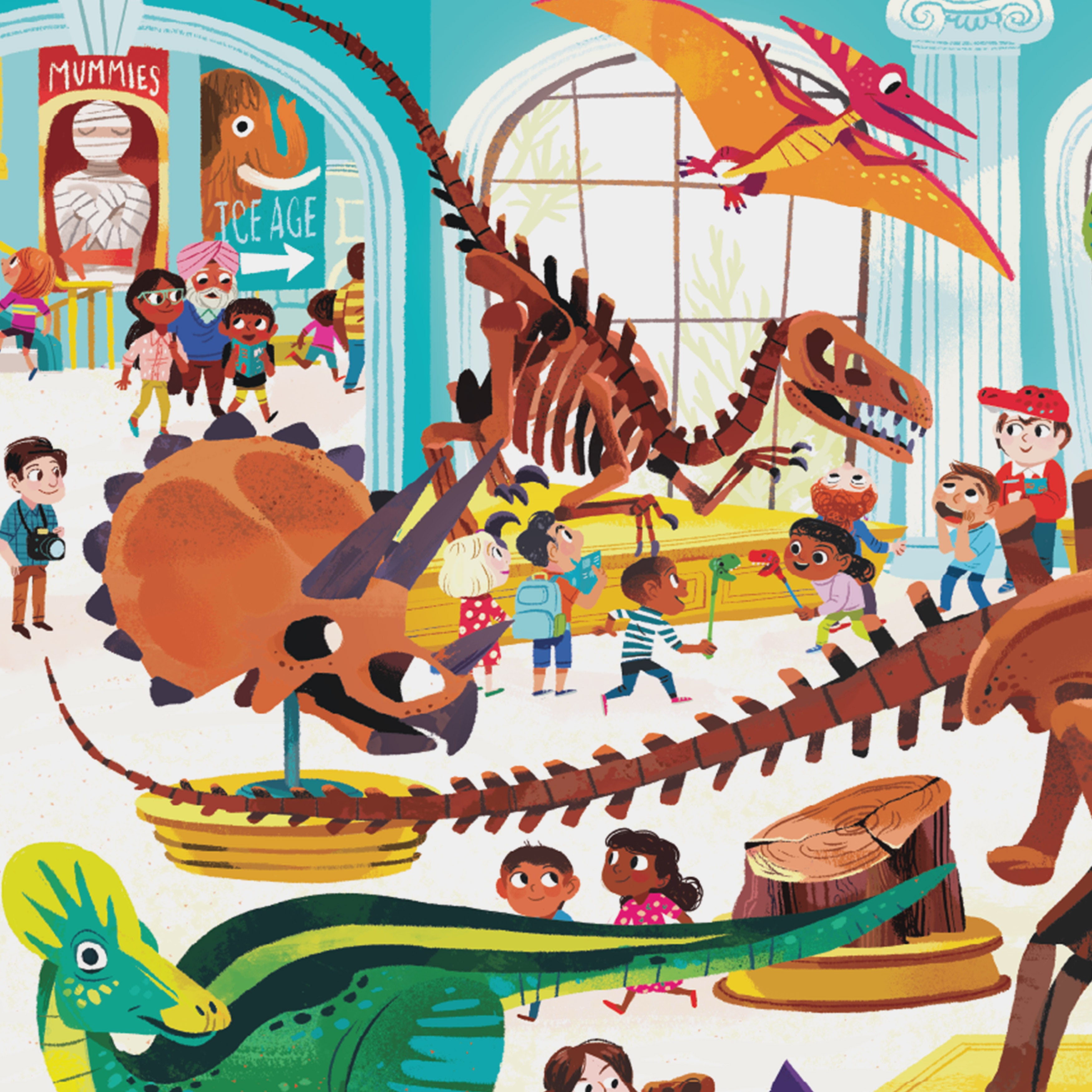 Day at the Museum Puzzle 60 pc - Dinosaur