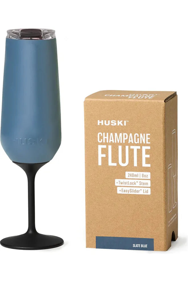 Huski Champagne Flute - Steel Blue
