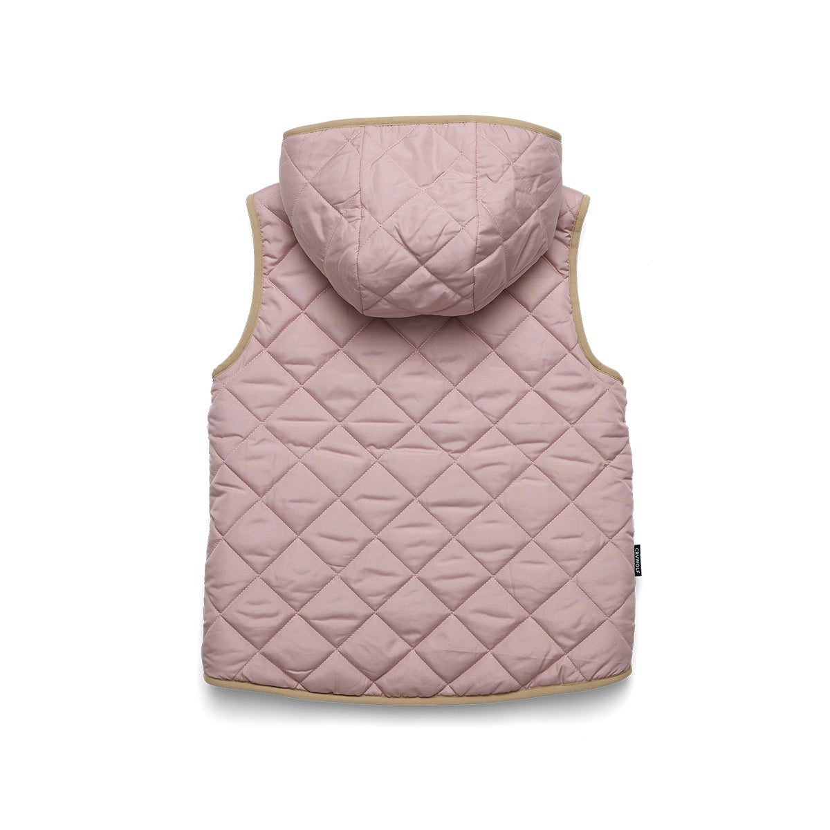 REVERSIBLE YETI VEST - Blush/Camel