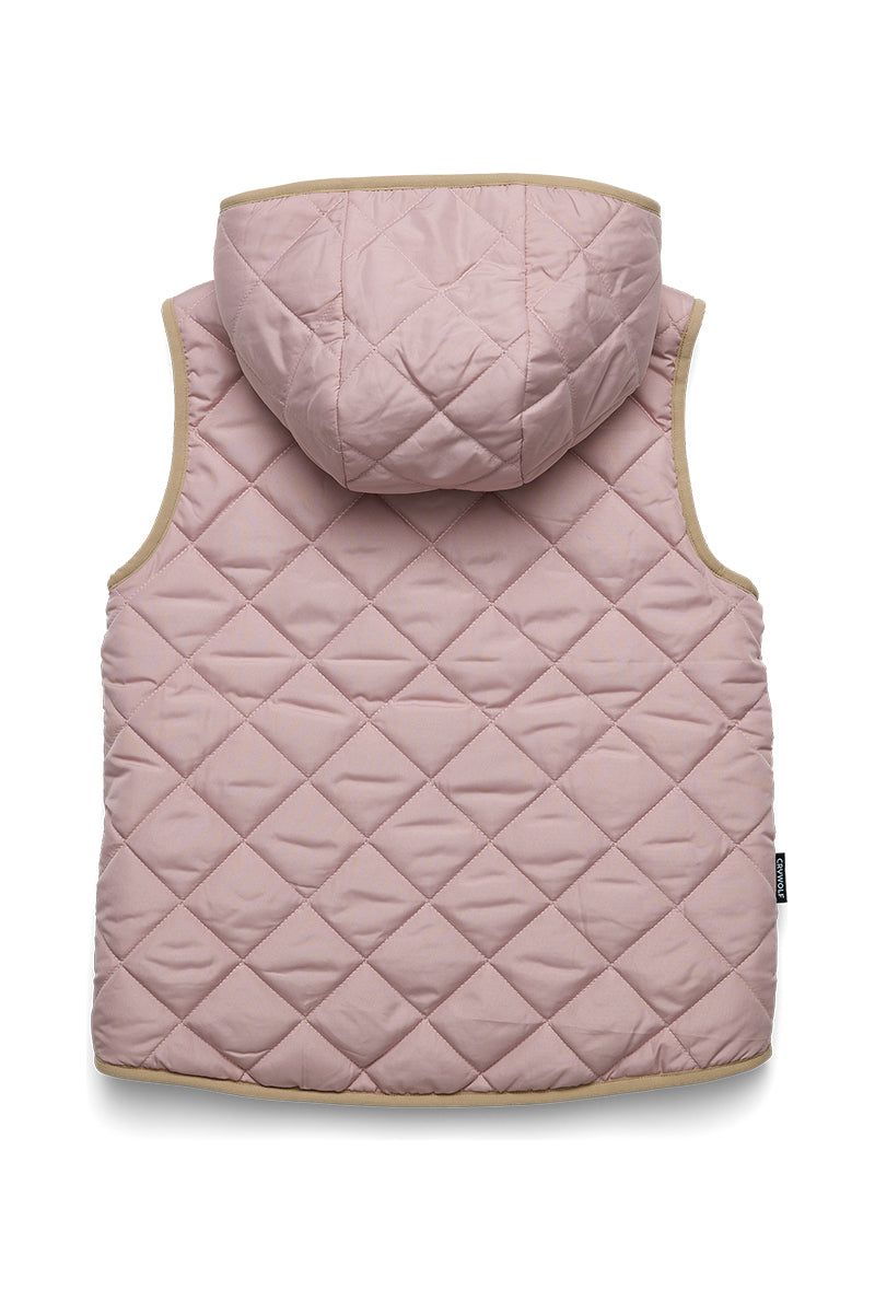 REVERSIBLE YETI VEST - Blush/Camel