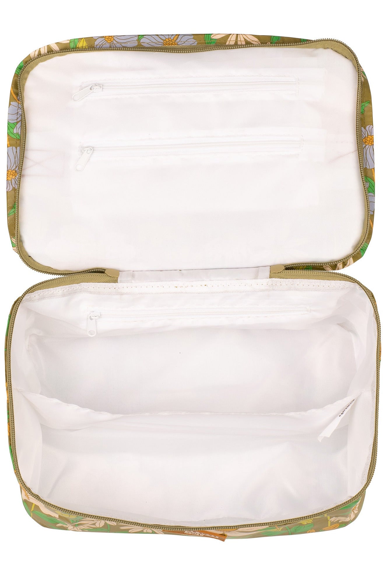Kollab Toiletry Stash Bag  - Floria - Sage x Clare Collaboration
