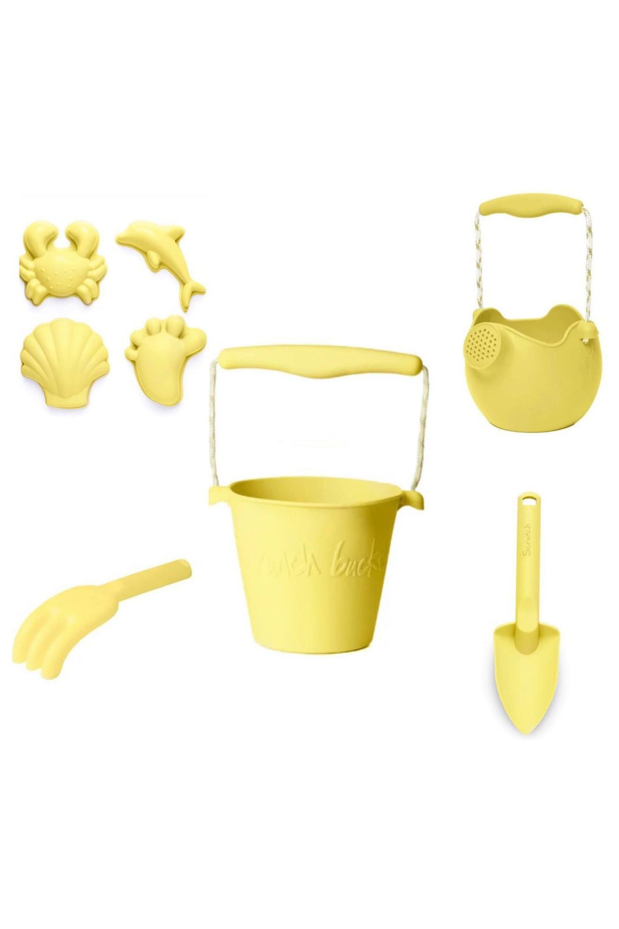 Scrunch Sand Moulds Footprint Set - Lemon