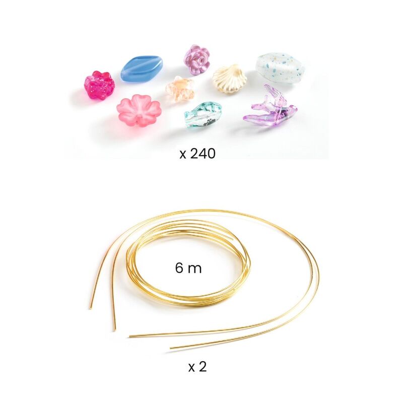 Duo of Tiaras Blue and Purple Bead Kit