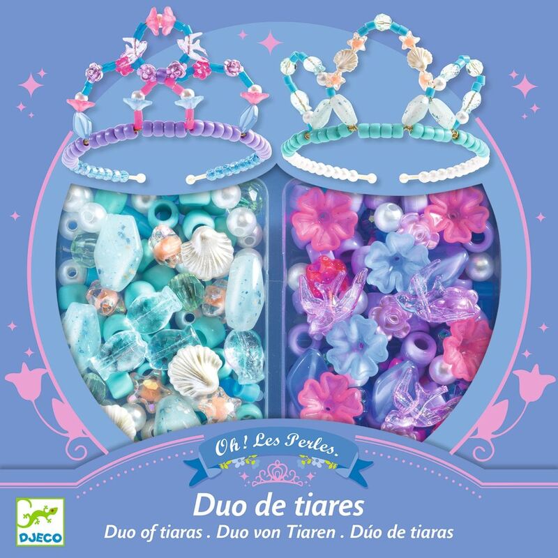 Duo of Tiaras Blue and Purple Bead Kit