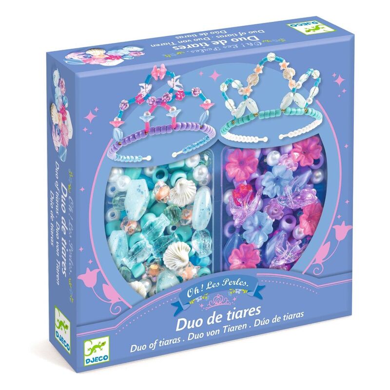 Duo of Tiaras Blue and Purple Bead Kit