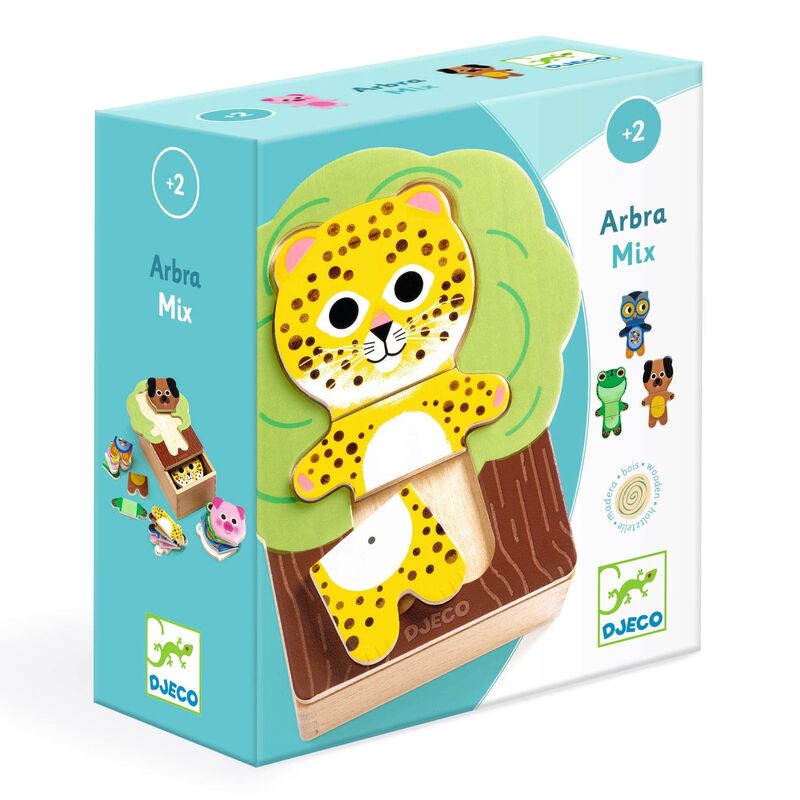 18 piece Animal Arbramix Wooden Puzzle Set