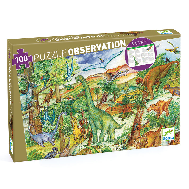 Dinosaurs 100 piece Observation Puzzle & Booklet