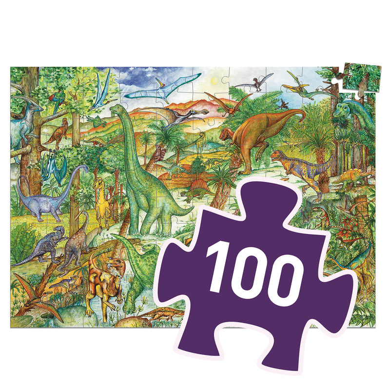 Dinosaurs 100 piece Observation Puzzle & Booklet