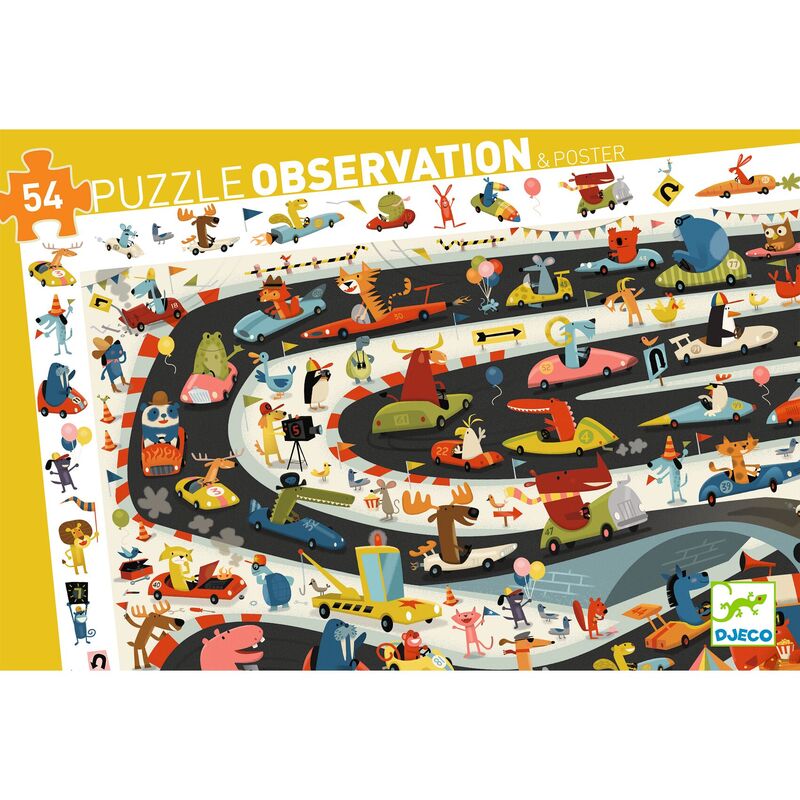 Car Rally 54pc Observation Puzzle