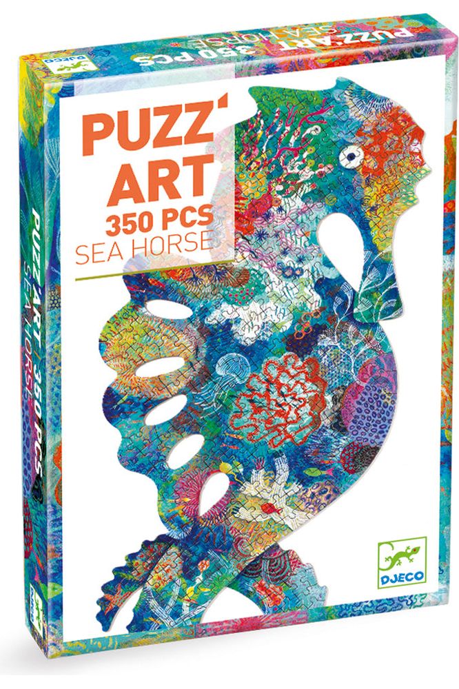 Sea Horse Shaped 350pc Art Puzzle