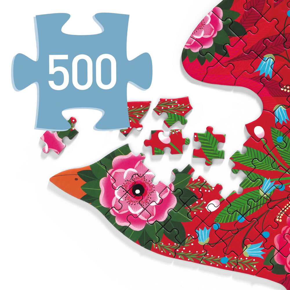 Bird Shaped 500pc Art Puzzle