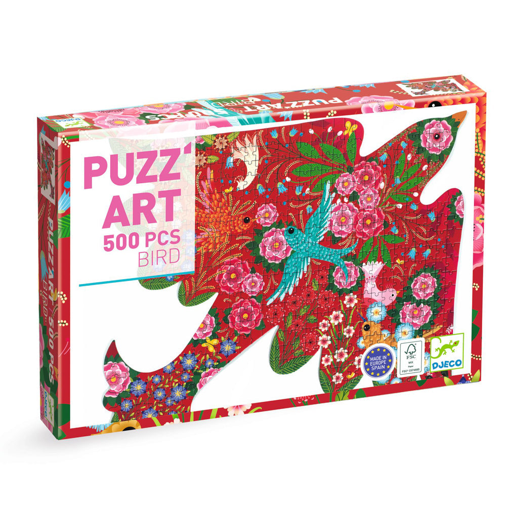Bird Shaped 500pc Art Puzzle