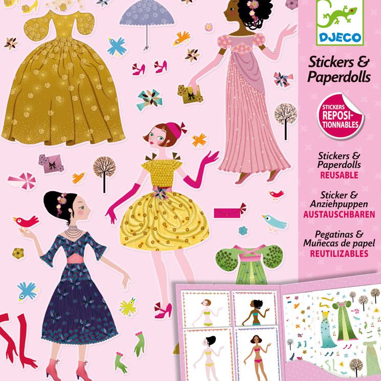 Dresses Through Seasons Stickers And Paper Dolls