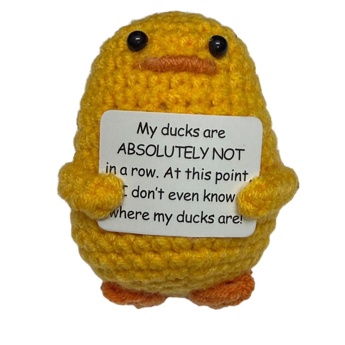 Ducks NOT In A Row Crochet Plush - image 1