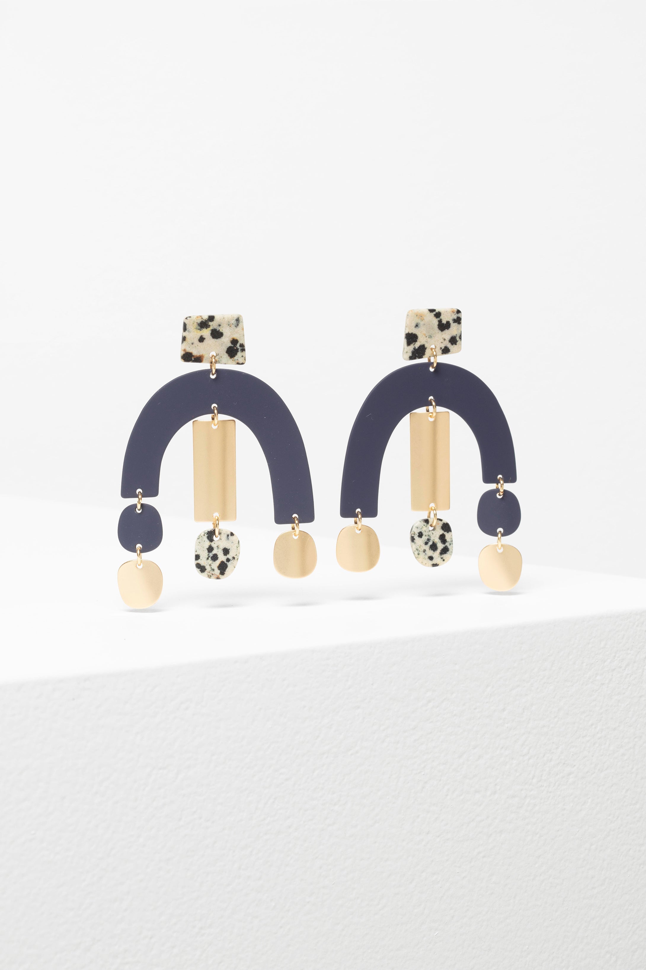 MADDI DROP Earring - Steel Blue