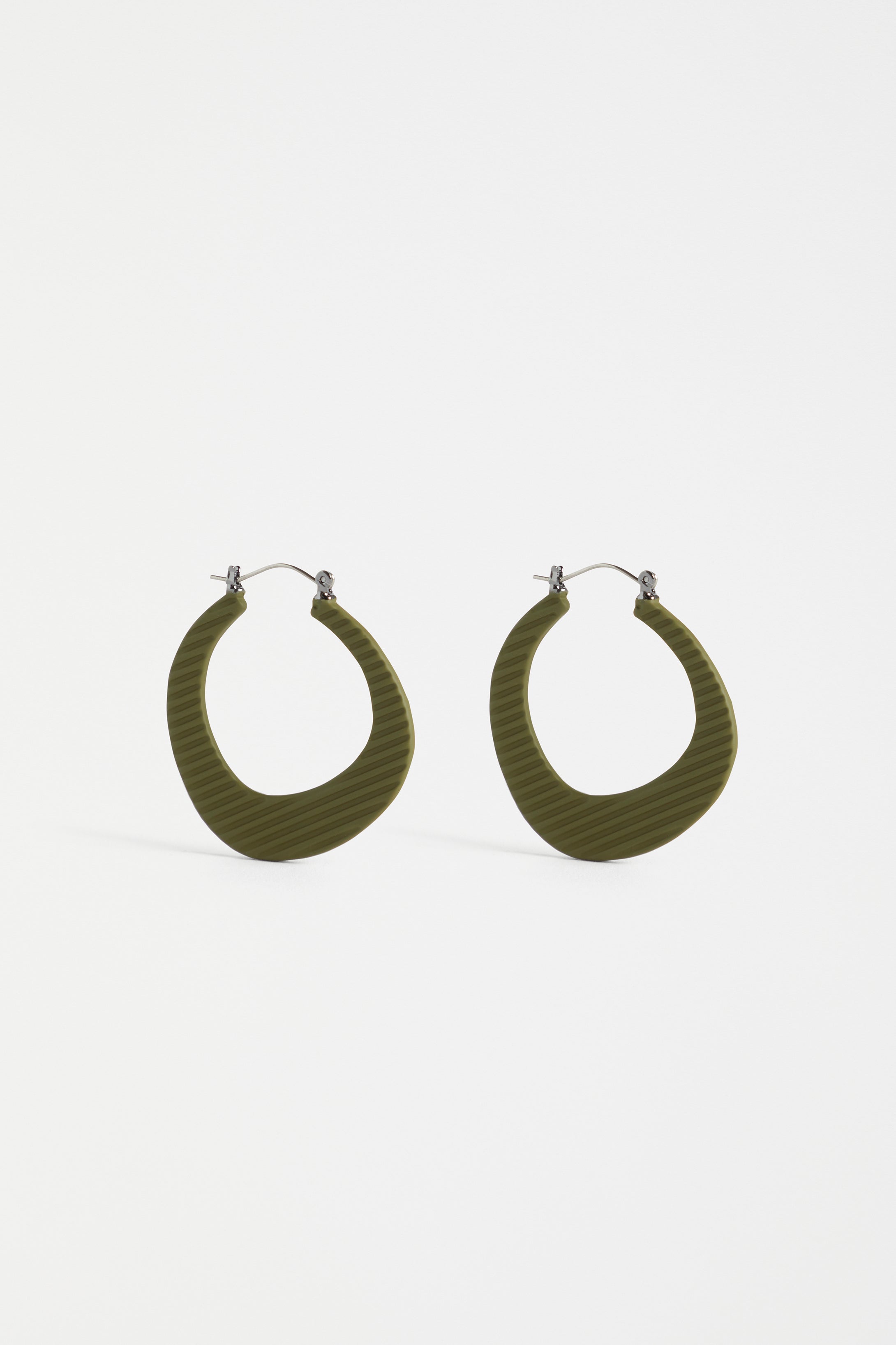 Perda Hoop Earring - Dark Olive