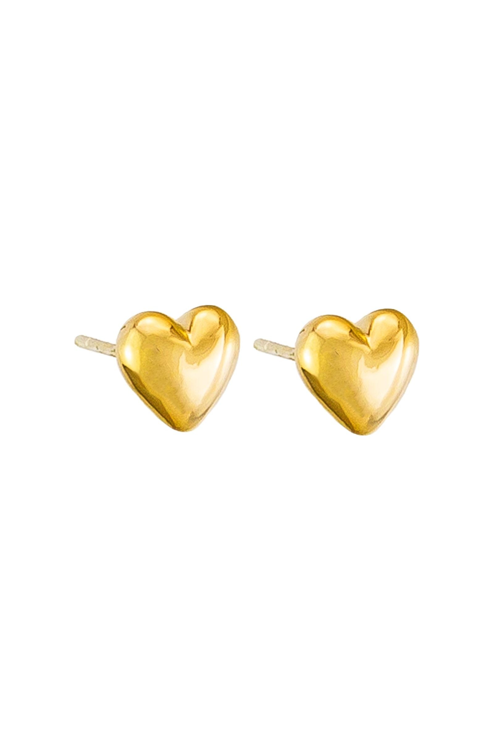 Gold Baby Heart Studs