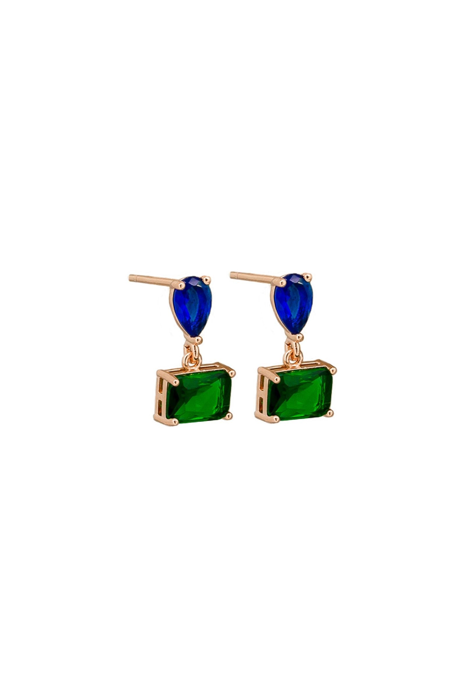 Sapphire Odette Crystal Earrings