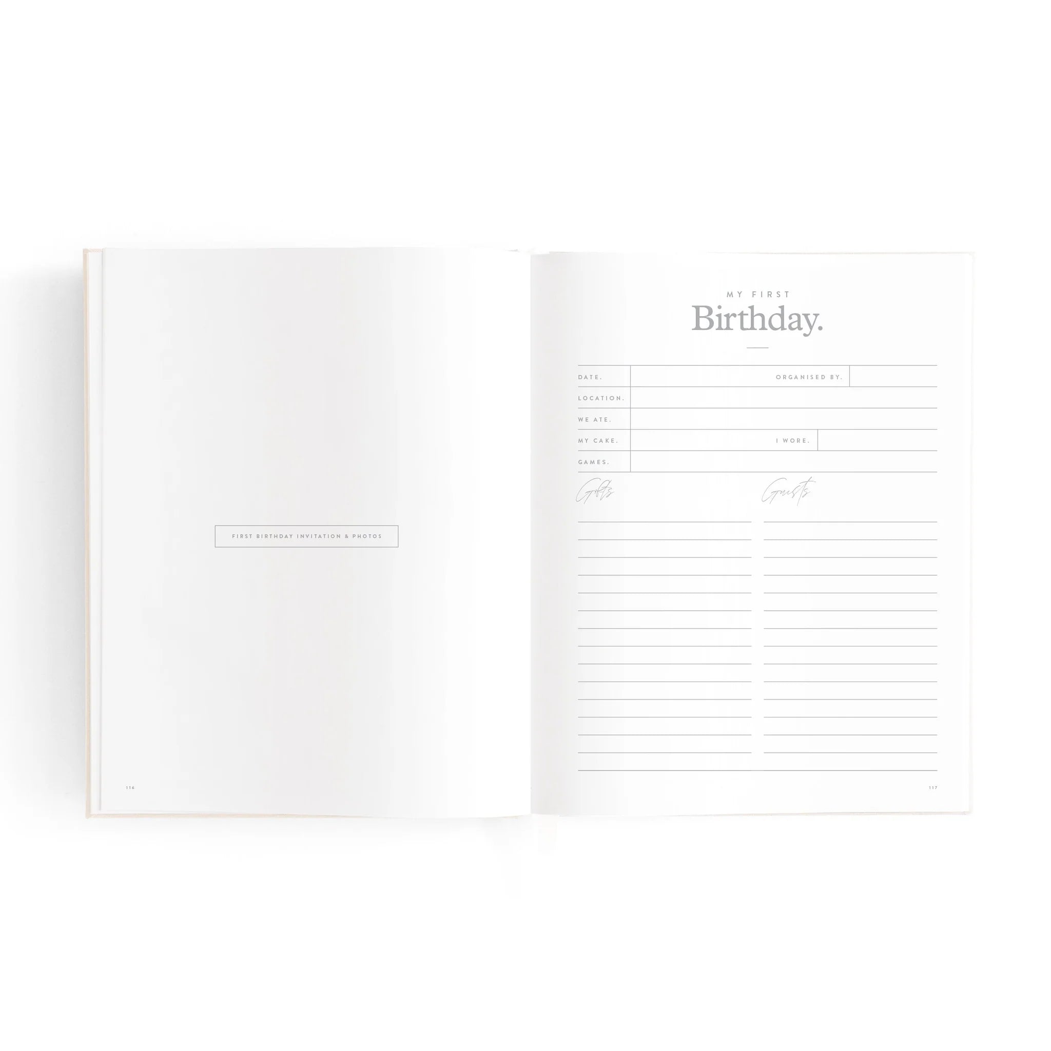 Mini Baby Book - Oatmeal