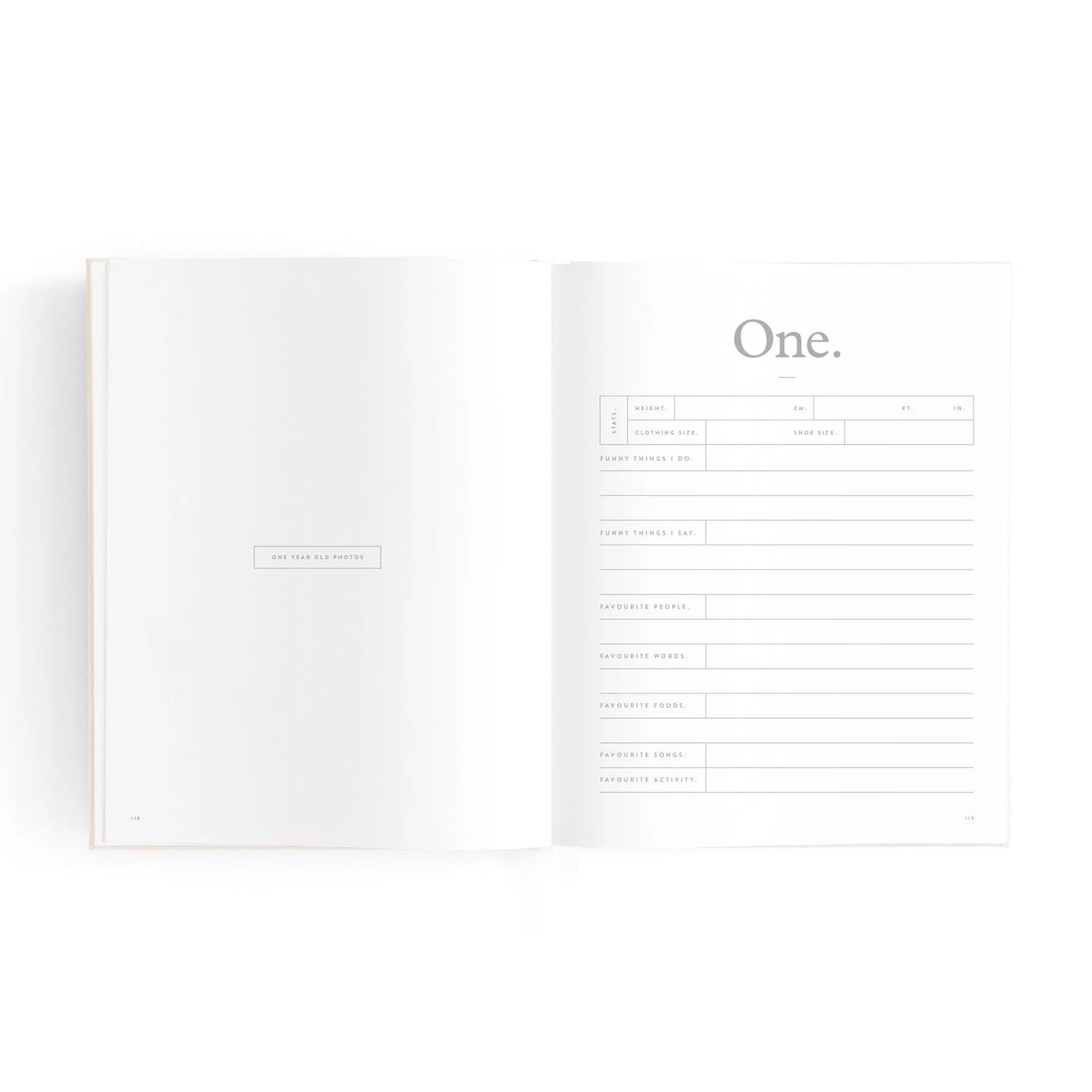 Mini Baby Book - Oatmeal