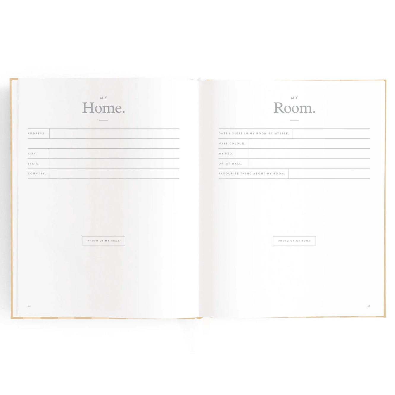 Baby Book - Coffee Stripe