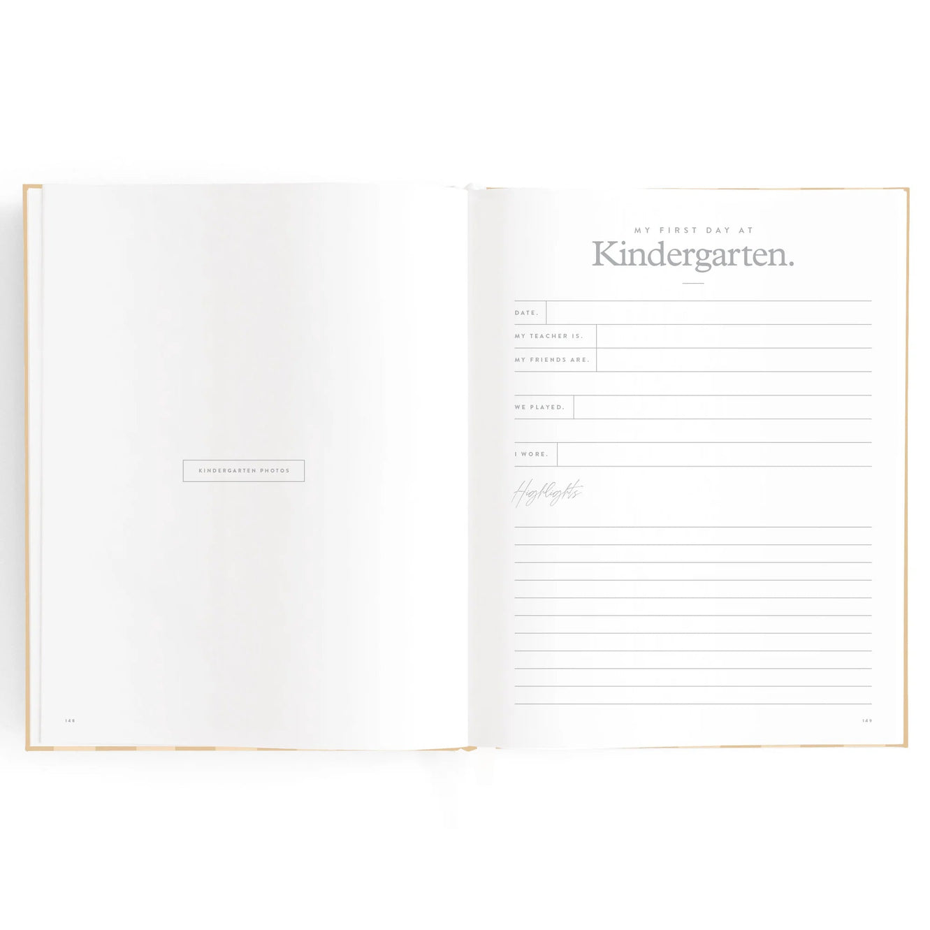 Baby Book - Coffee Stripe