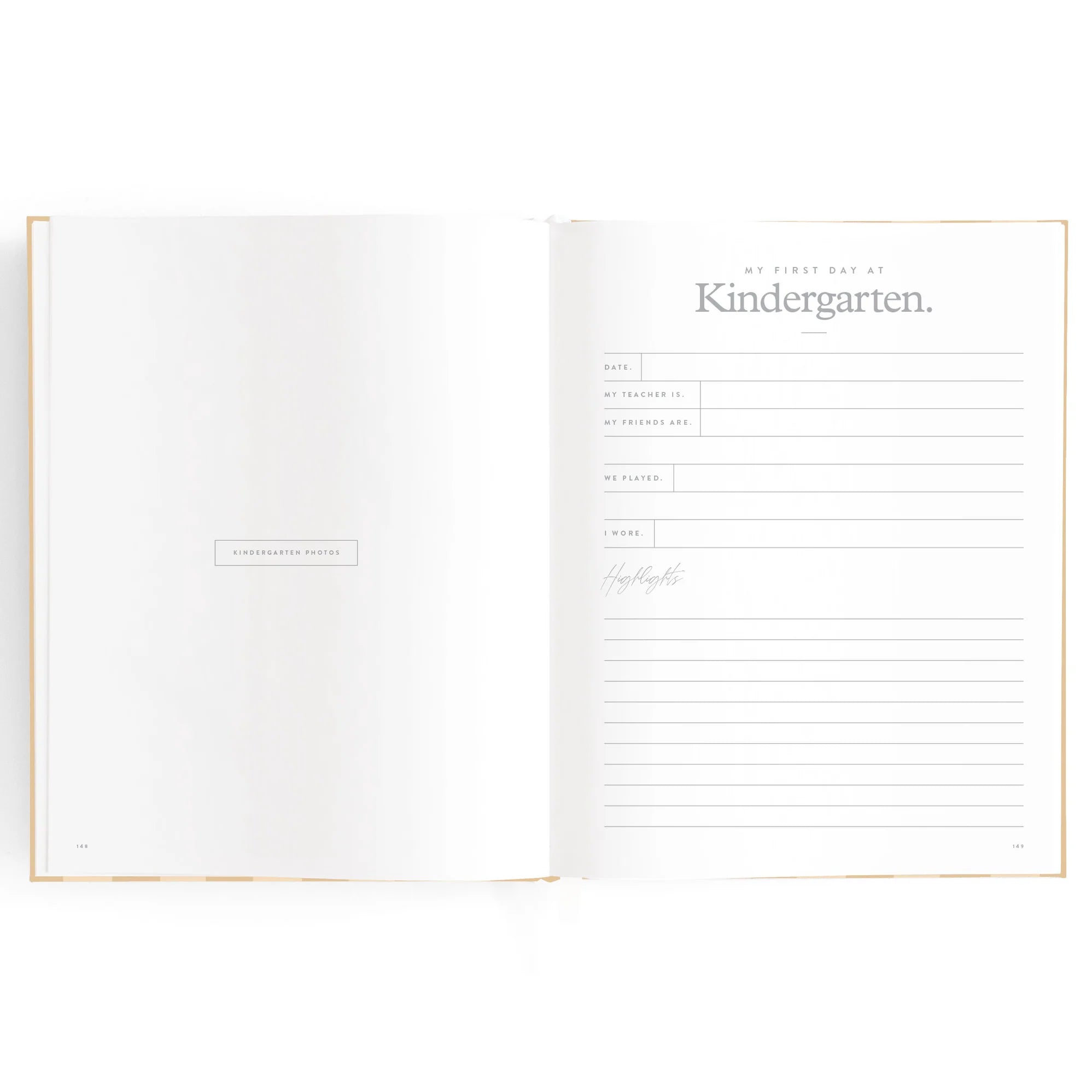 Baby Book - Coffee Stripe