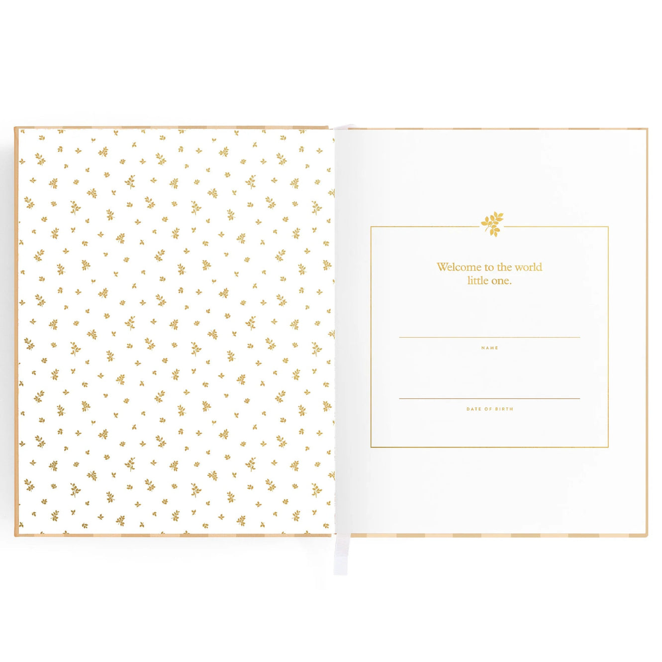 Baby Book - Coffee Stripe
