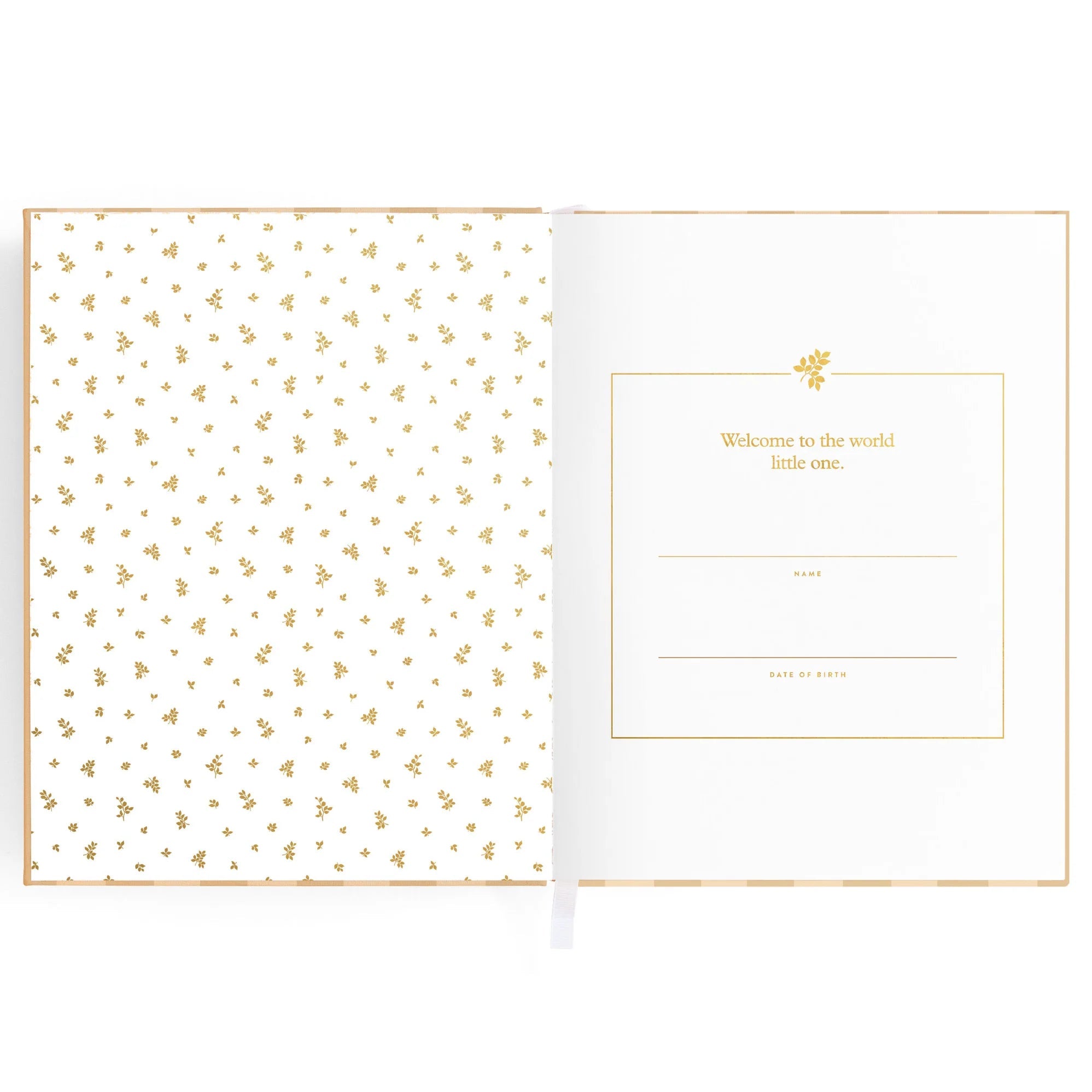 Baby Book - Coffee Stripe