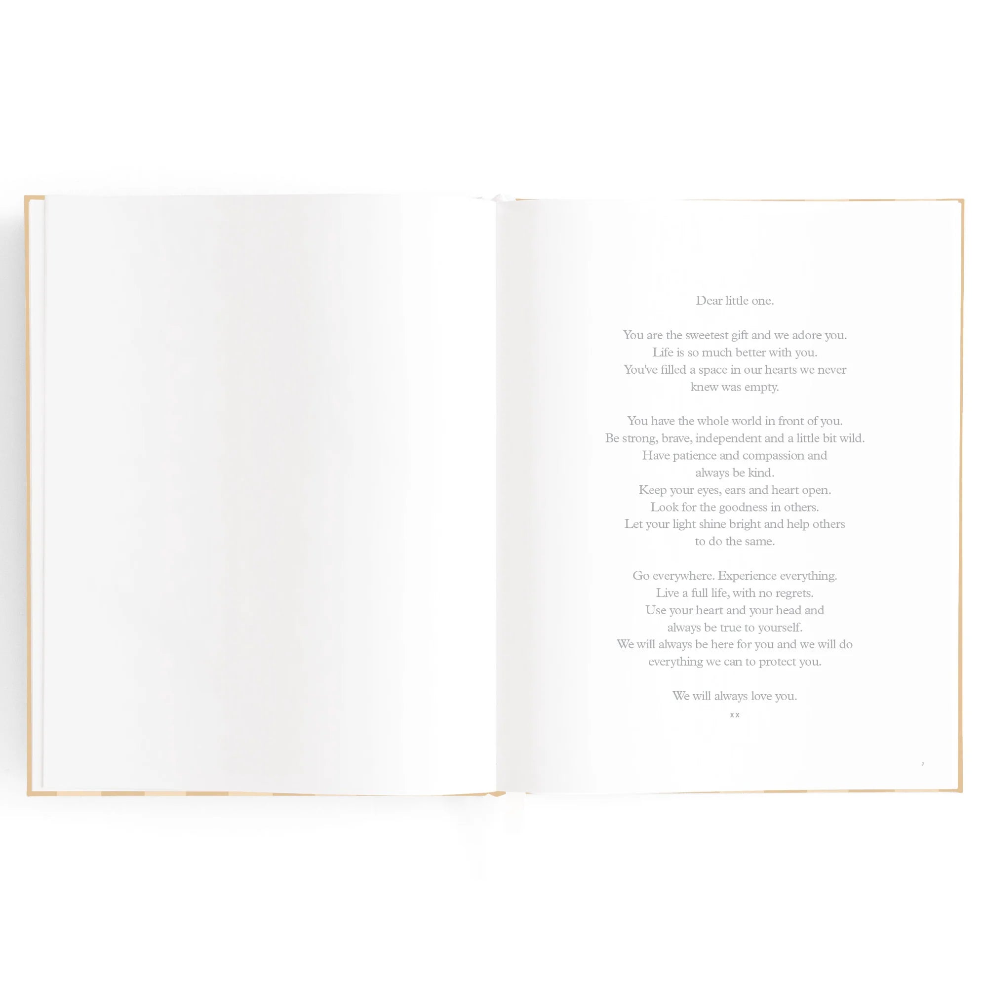 Baby Book - Coffee Stripe