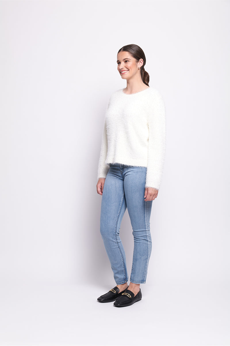 TOP BIRD JUMPER - PEARL