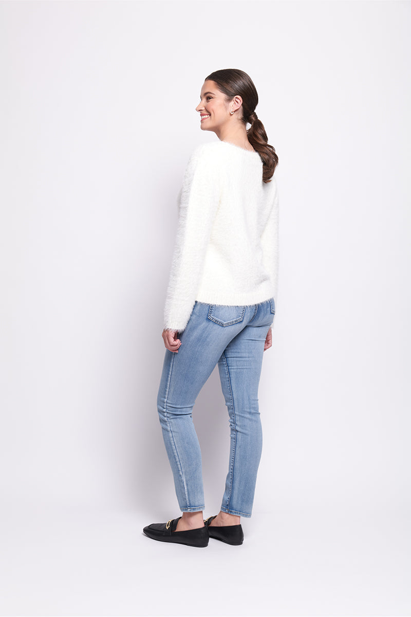 TOP BIRD JUMPER - PEARL