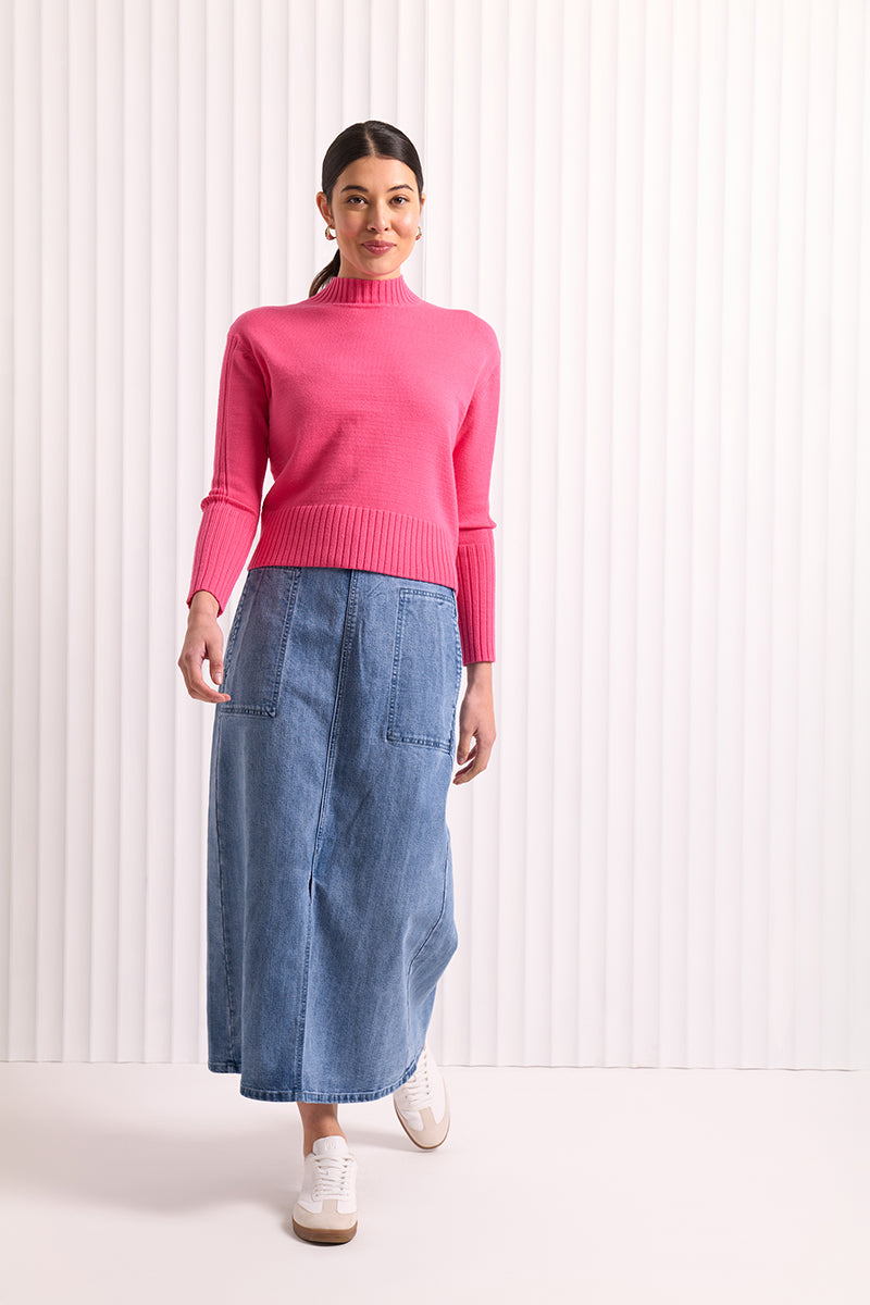 JEAN & TONIC SKIRT - Vintage Wash
