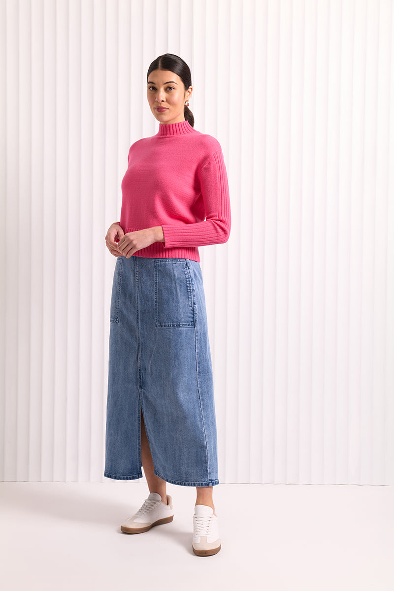 JEAN & TONIC SKIRT - Vintage Wash