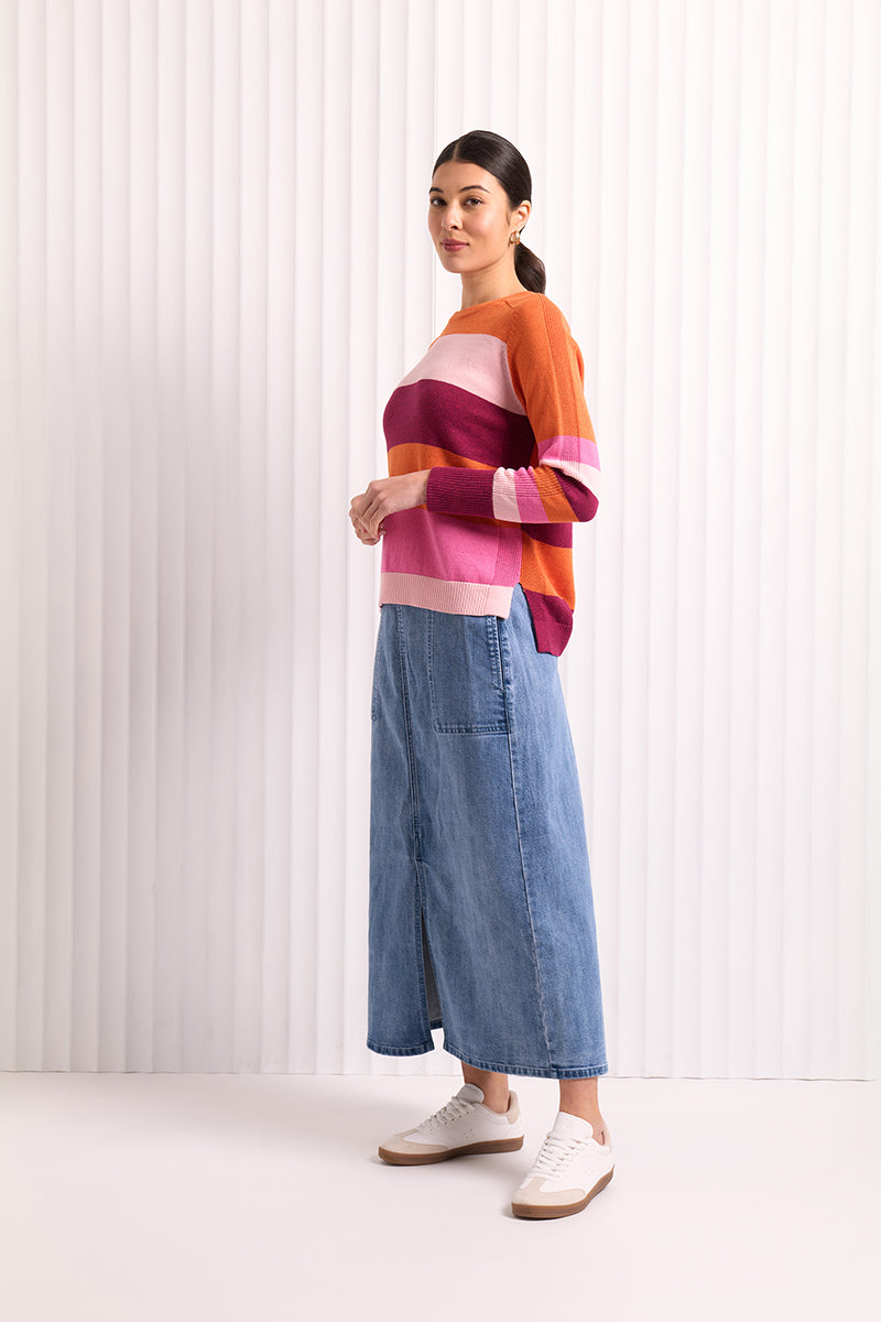 JEAN & TONIC SKIRT - Vintage Wash