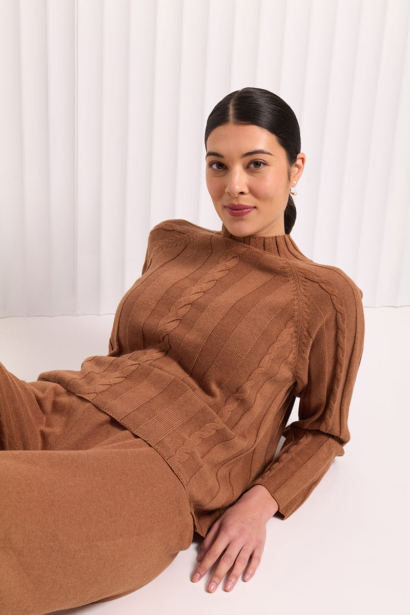 GODDESS PANT - Caramel