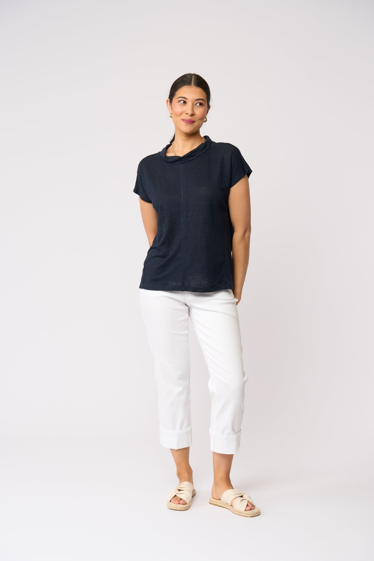 GLOW WITH THE FLOW TOP - Navy