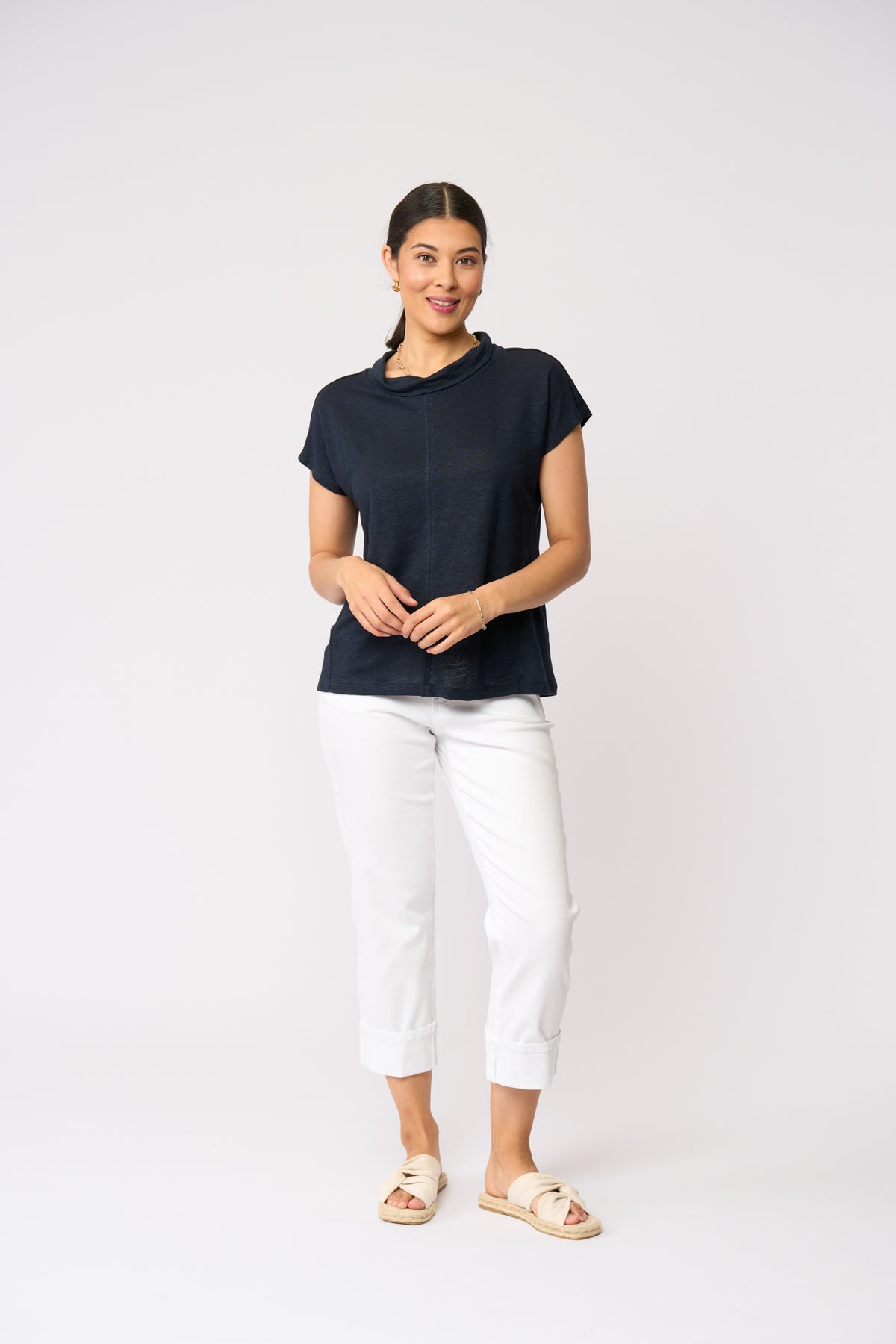 GLOW WITH THE FLOW TOP - Navy