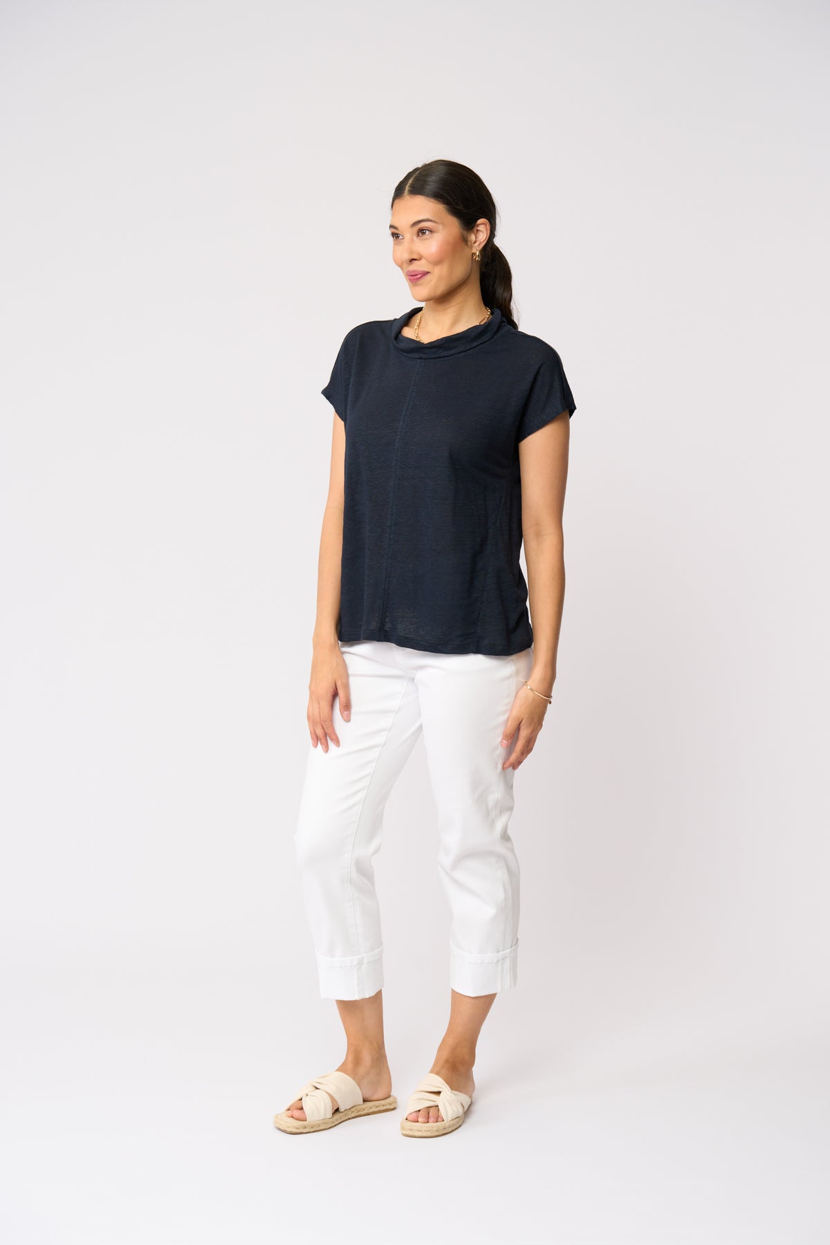 GLOW WITH THE FLOW TOP - Navy