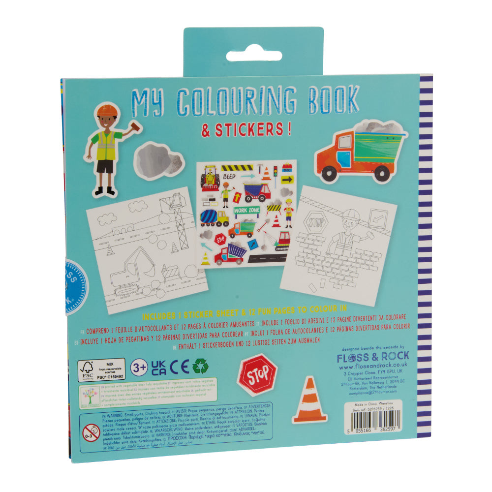 Floss & Rock My Colouring Book - Construction
