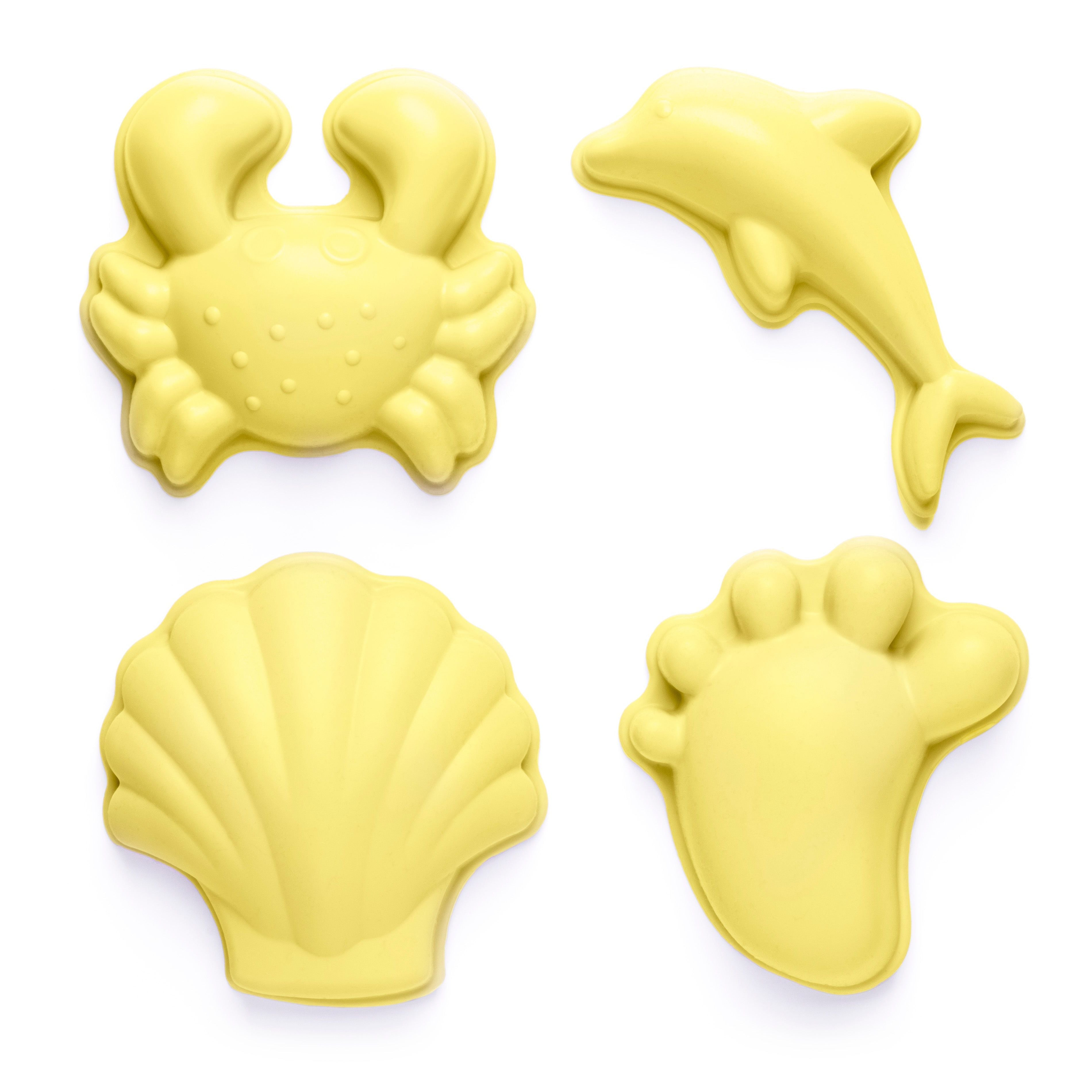 Scrunch Sand Moulds Footprint Set - Lemon