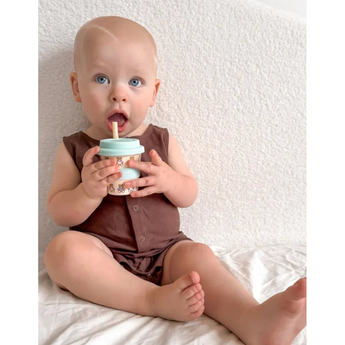 MUNCHI CUPS - Baby Chino- Beary Cute - Blue