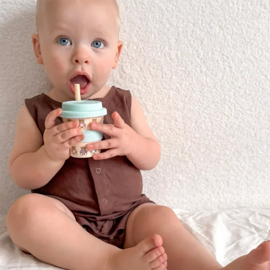 MUNCHI CUPS - Baby Chino- Beary Cute - Blue