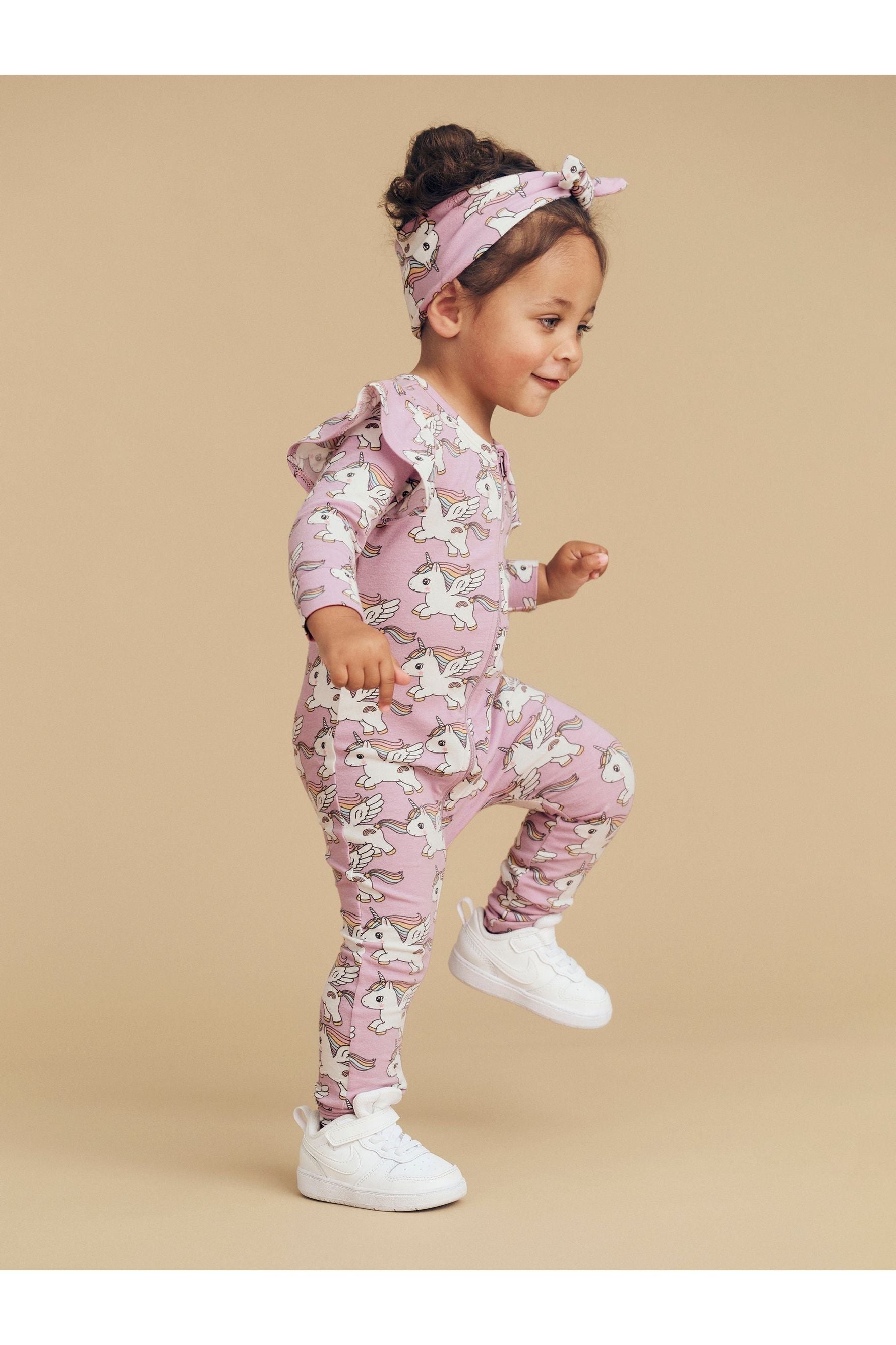 MAGICAL UNICORN FRILL ROMPER