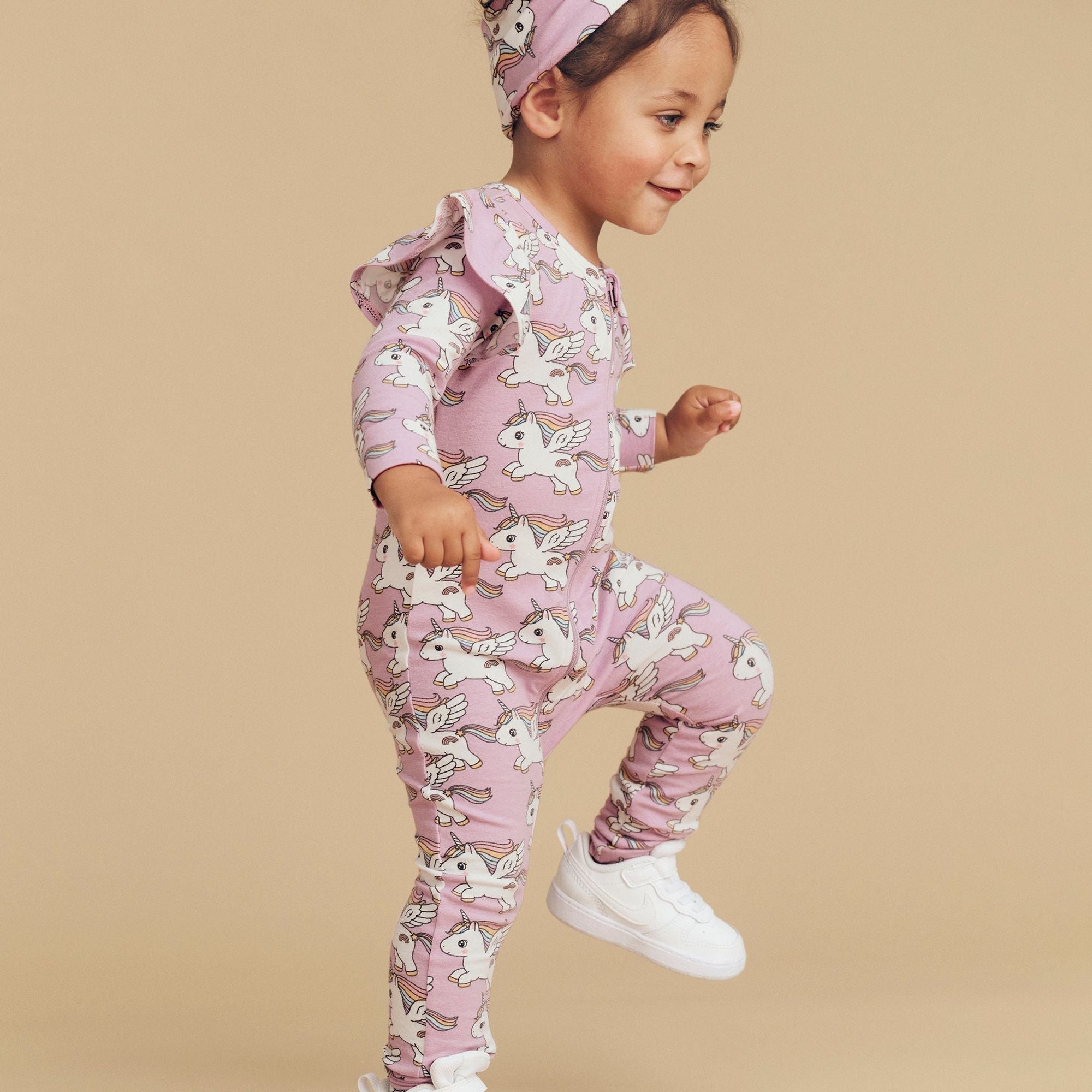 MAGICAL UNICORN FRILL ROMPER