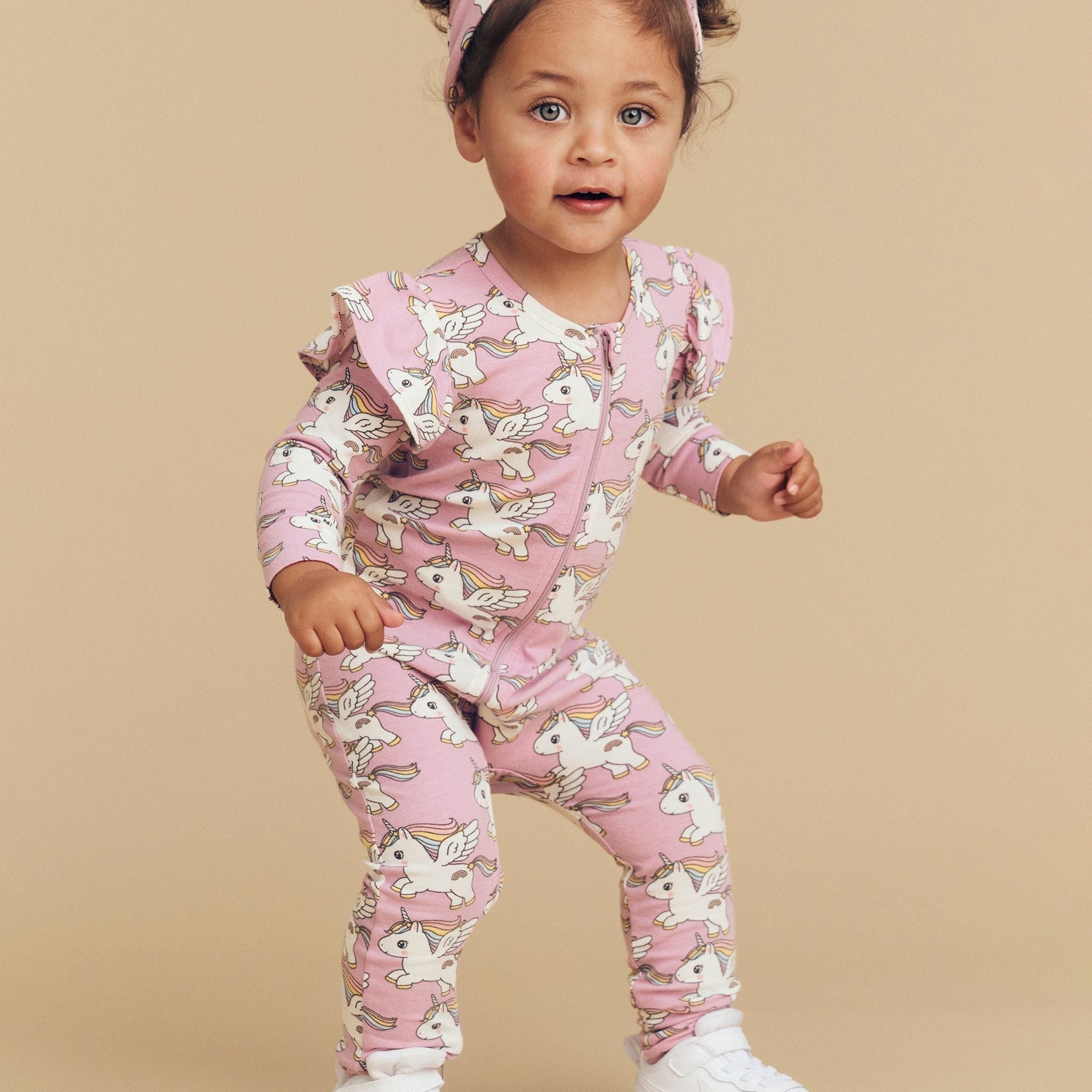 MAGICAL UNICORN FRILL ROMPER
