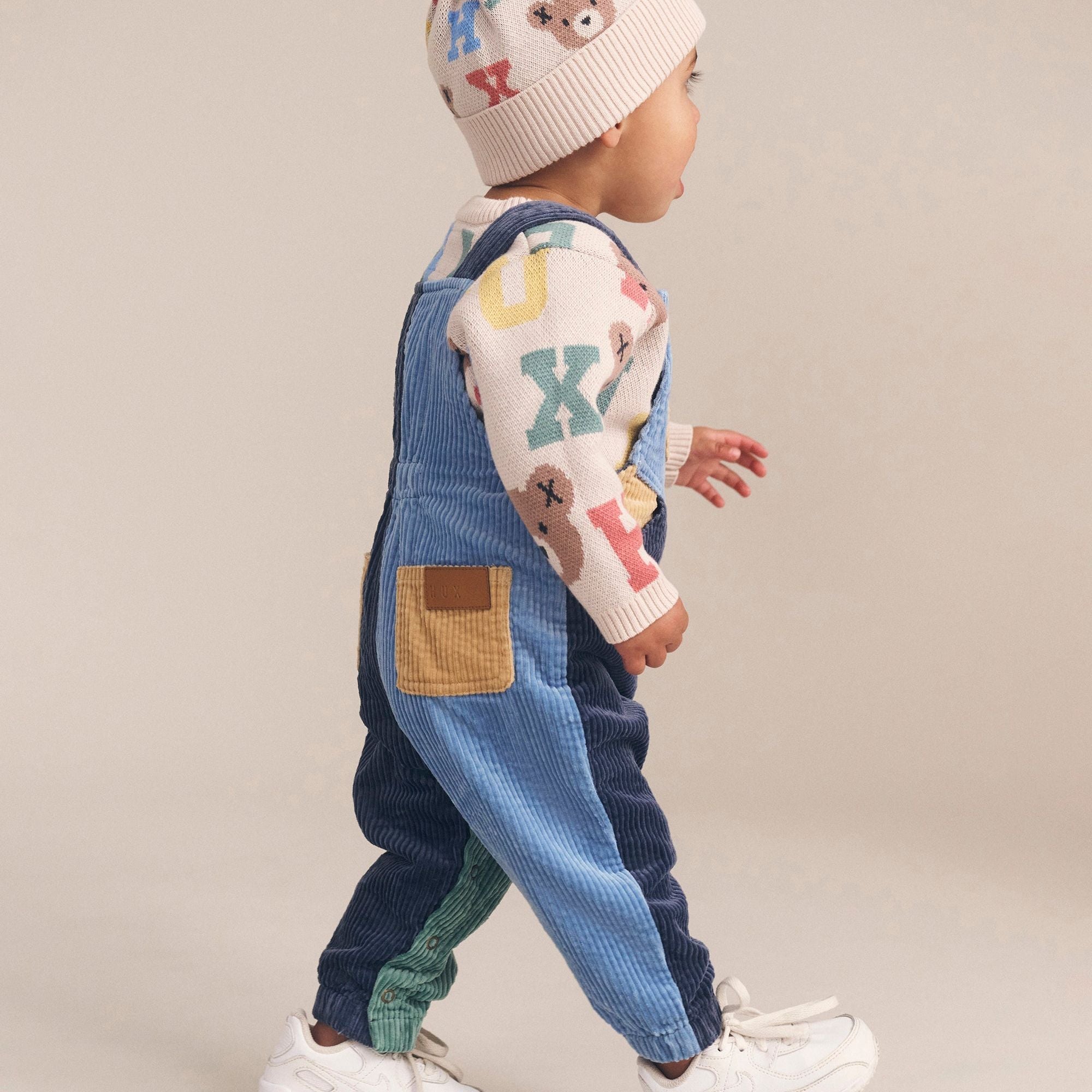 MIDNIGHT COLOUR BLOCK OVERALLS
