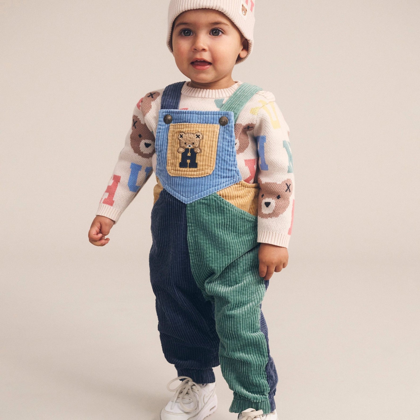 MIDNIGHT COLOUR BLOCK OVERALLS